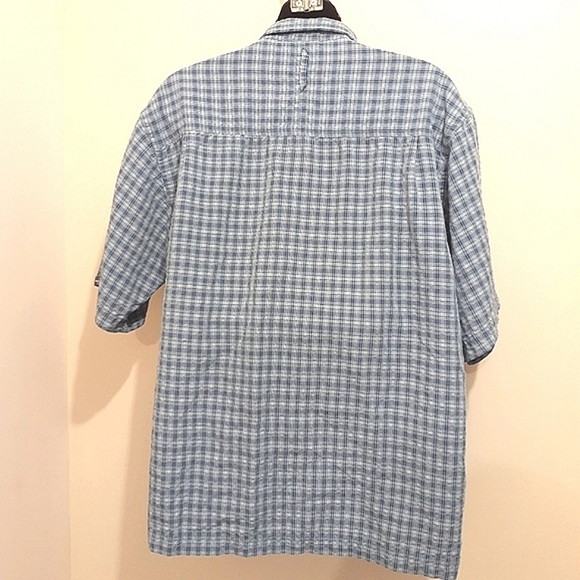3 for $25 Sales Deal- The North Face Check Blue Shirt, Size M - Picture 3 of 16